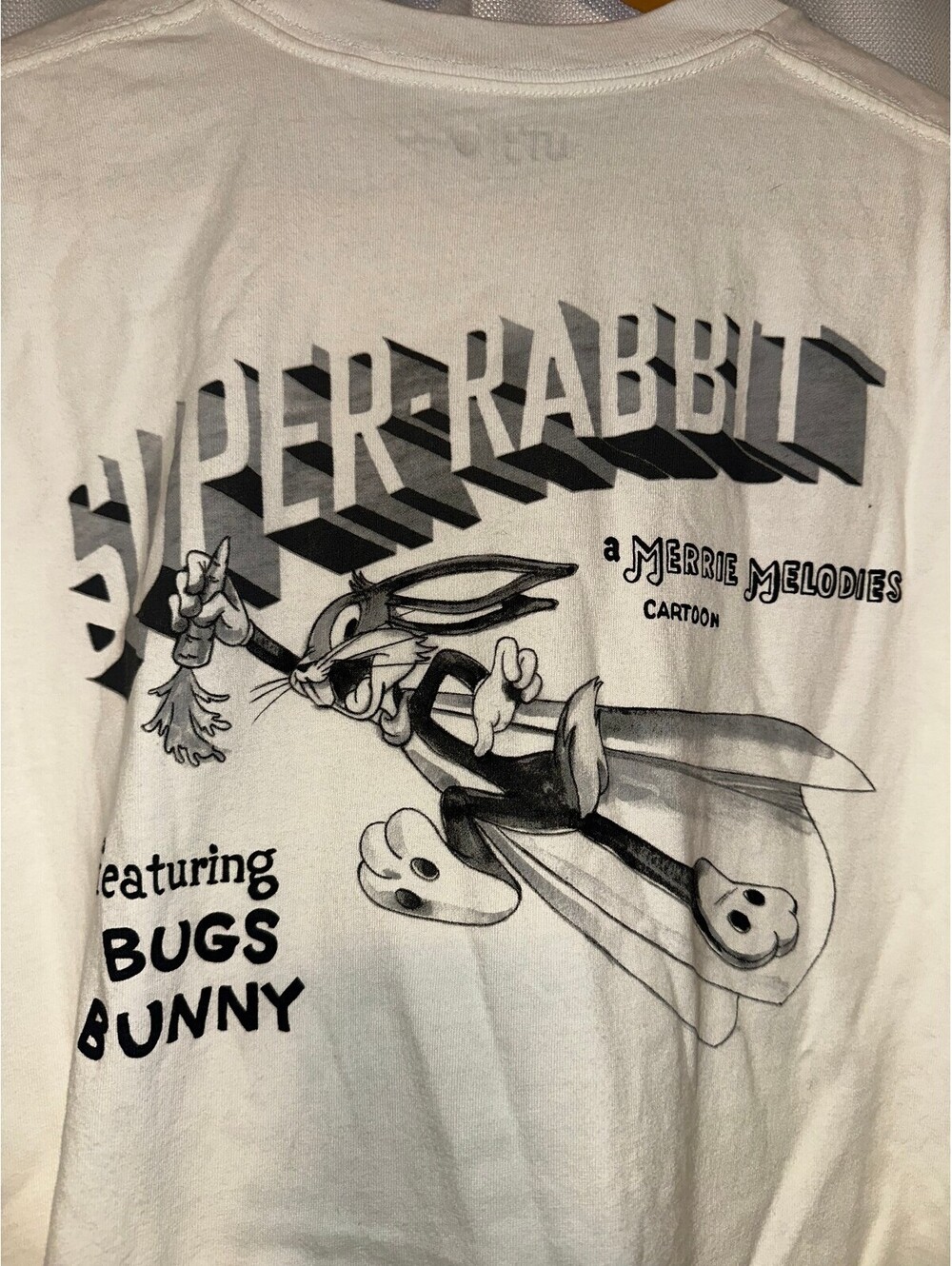Uniqlo Vintage 90s Bugs Bunny Super Rabbit Warner Bros Tee S